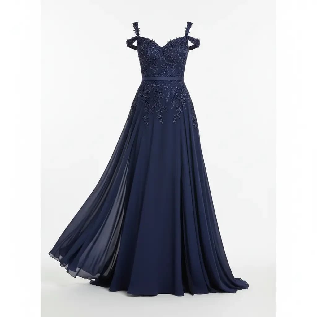 Floor-Length Evening Gown